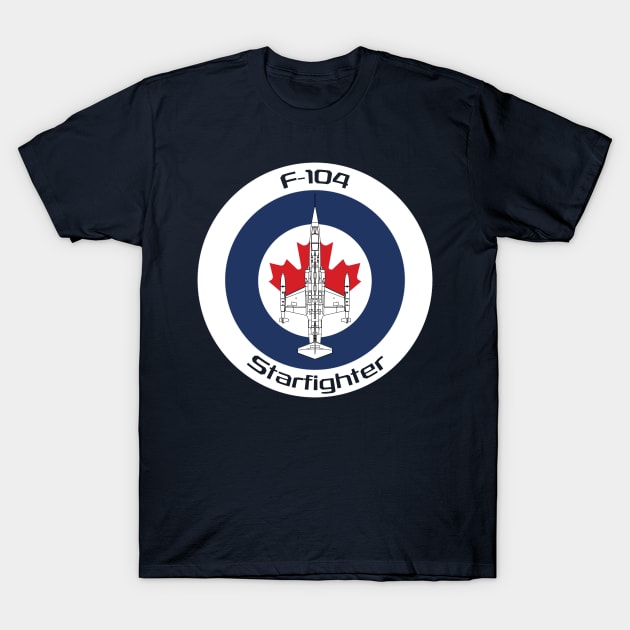 F-104 Starfighter (CA) T-Shirt by BearCaveDesigns